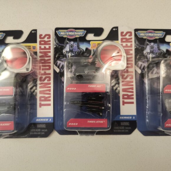 Micro Machines Transformers - Lot of 3 Jazz/Jetfire, ElitaOne/Sid(Series 1) NEW - Picture 1 of 9